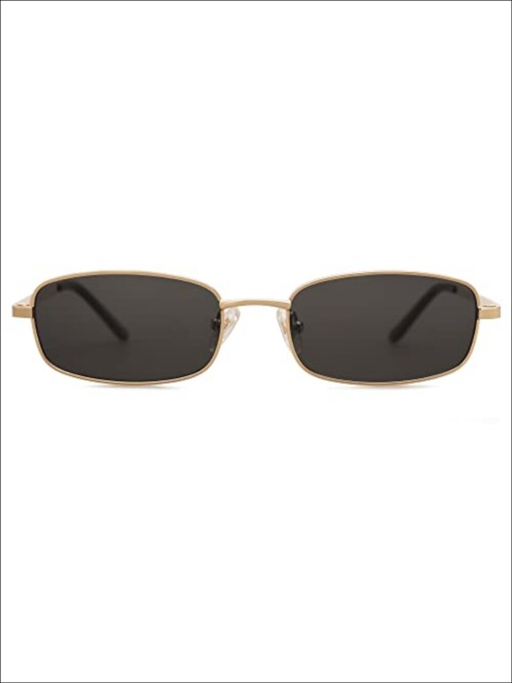 Trendy Rectangle Sunglasses Retro 80s 90s Y2K Chic Narrow Thin Skinny Sunnies